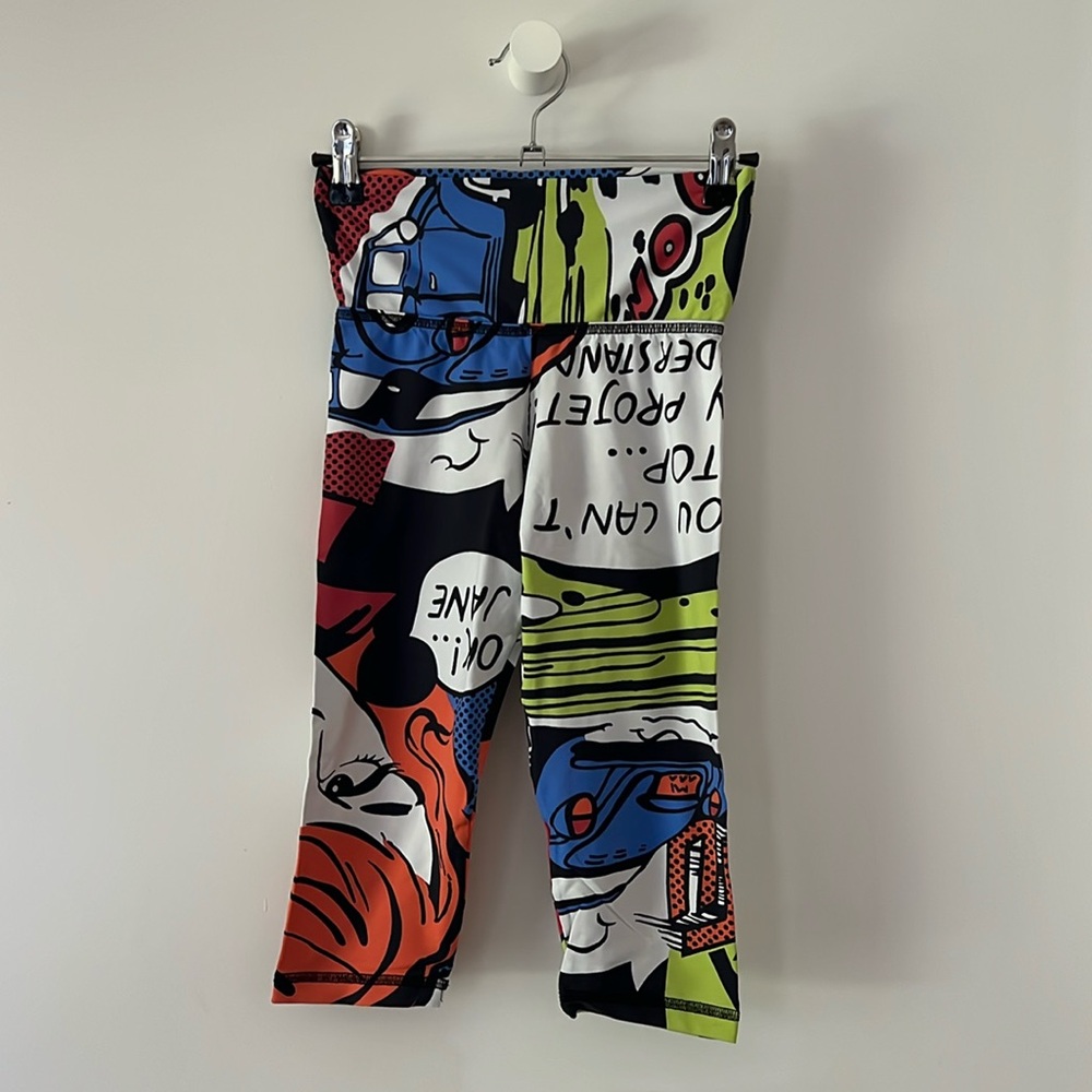 Balance Fitwear cropped comic cartoon yoga pants leggings